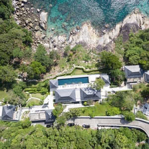 The Aquila - Aerial View of the villa estate