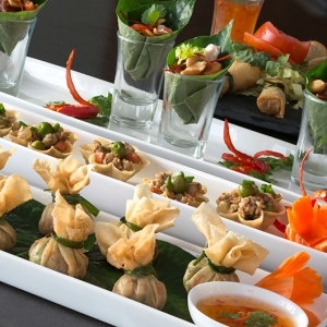 The Aquila - Thai snacks prepared by the chef